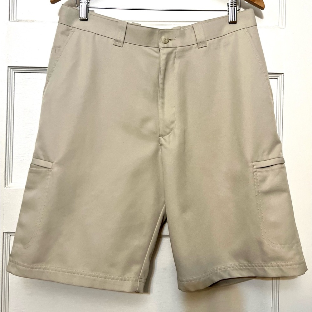 Men's Links Edition Khaki Golf Shorts - Size 32